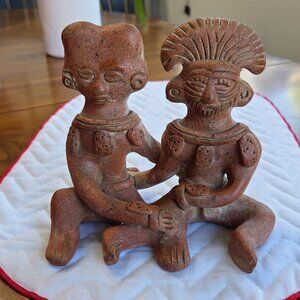 Vintage Mexican Folk Art Terracotta Sculpture